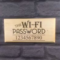 Image result for wireless passwords plaques