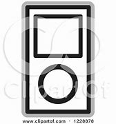 Image result for iPod Clip Art Black and White