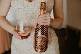 Image result for Rose Gold Champagne Bottle