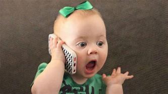 Image result for Funny Baby Talking On the Phone