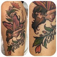 Image result for Fairy Tattoo Flash Art
