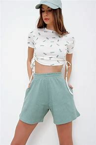 Image result for Women's Cotton Bermuda Shorts