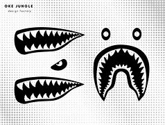 Image result for BAPE Shark Background