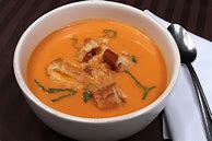 Image result for cream tomatoes soups with bacon