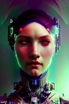Image result for Stable Diffusion Cyborg Female