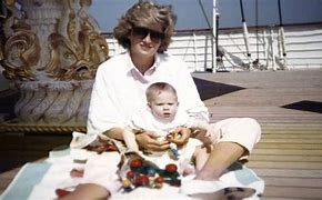 Image result for Images of Princess Diana with Baby Harry