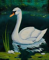 Image result for Swan Painting