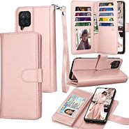 Image result for Samsung Galaxy A12 Leather Wallet Phone Case