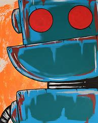 Image result for Retro Robots Large Painting