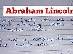 Image result for Essay About Abraham Lincoln