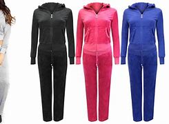 Image result for Women's Velour Tracksuits