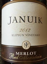 Image result for Januik Merlot Klipsun
