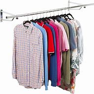 Image result for Wall Mounted Clothes Rail