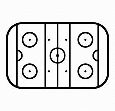 Image result for Hockey Rink Outline