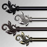 Image result for Decorative Curtain Rods