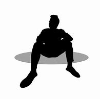 Image result for Men Sitting Silhouette