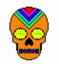 Image result for 8-Bit Skull