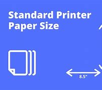Image result for Computer Printer Paper Size