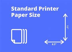 Image result for Printer Paper Dimensions