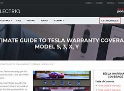 Image result for Tesla Battery Warranty