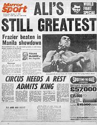 Image result for Muhammad Ali Newspaper Article