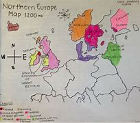 Image result for Northern Europe Coloring Map