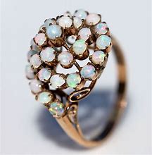 Image result for Vintage Rose Gold Opal Ring