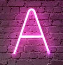 Image result for Neon Lights Letters A