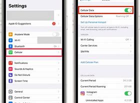 Image result for Turn On Data iPhone