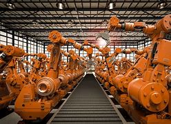 Image result for First Ever Made Robot Assembly Line