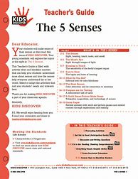Image result for Five Senses Worksheet and Lesson Plan