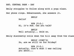 Image result for Screenplay Phone Conversation