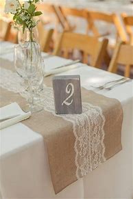Image result for Burlap Wedding Table