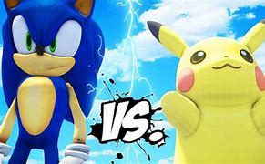 Image result for Pokemon vs Sonic the Hedgehog