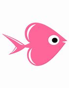 Image result for Pink Heart Fish Clip Art