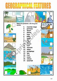 Image result for Geographical Features Exercise