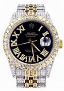 Image result for Rolex Datejust Black Dial with Ice