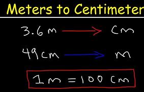 Image result for Cm to Meter Conversion Chart