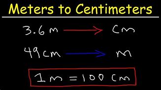 Image result for Centimeters to Meters Test