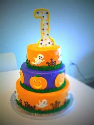 Image result for Halloween 1st Birthday Cake