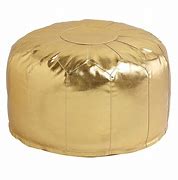 Image result for gold poufs