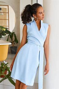 Image result for Blue Wrap Dress