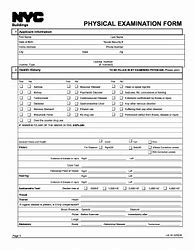 Image result for Blank Adult Physical Form
