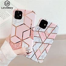 Image result for Geometric Phone Case Pink Marble