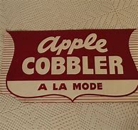 Image result for Apple Cobbler Sign