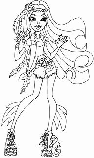 Image result for Monster High Dolls Coloring Pages
