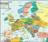 Image result for Political Relief Map of Europe