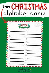 Image result for Christmas Alphabet Game