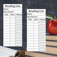 Image result for Reading List Bookmark Printable Free