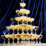 Image result for Champagne Tower with 20 Glasses